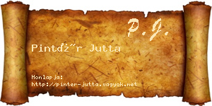 Pintér Jutta névjegykártya